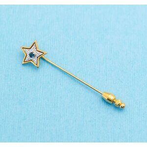 Vintage Gold & Silver Star Stick Pin by Avon - N15